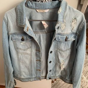 Light wash denim jacket